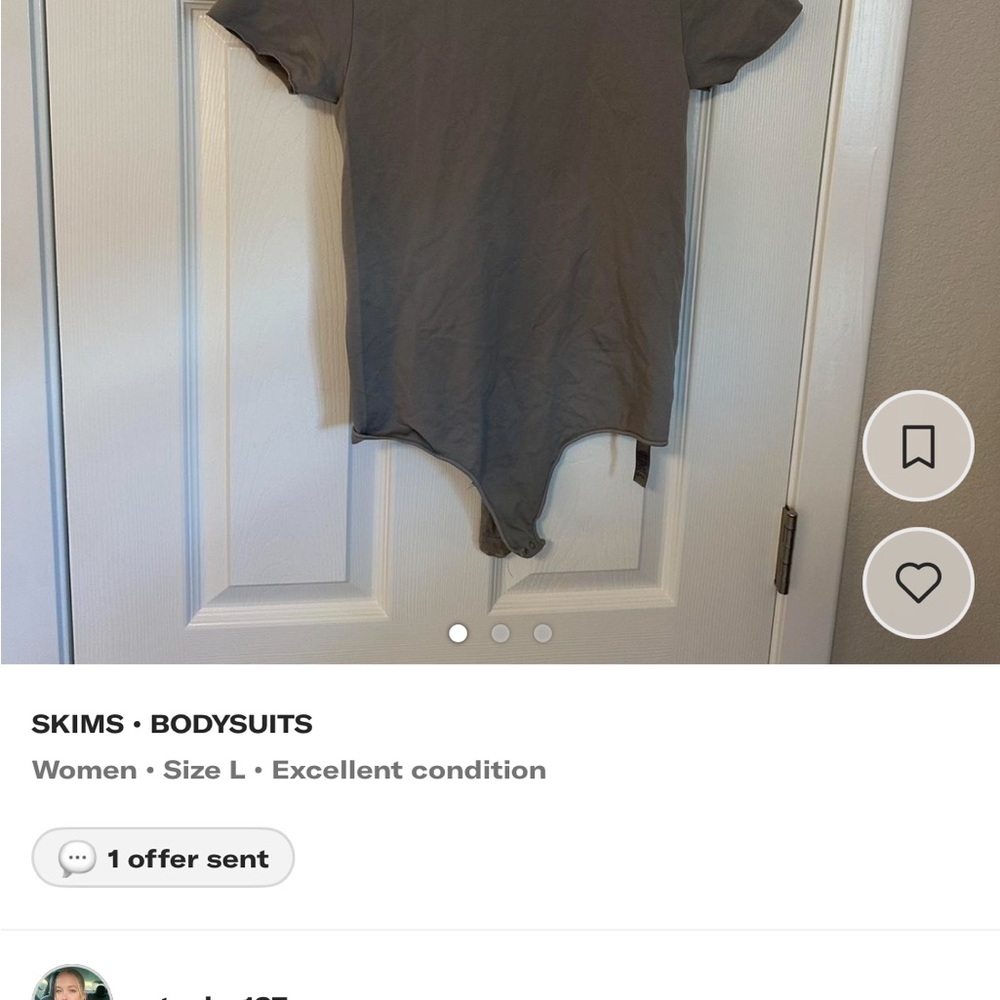 SKIMS Light Gray Bodysuit